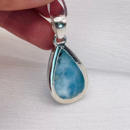 LM2 Larimar Teardrop S925 Pendant