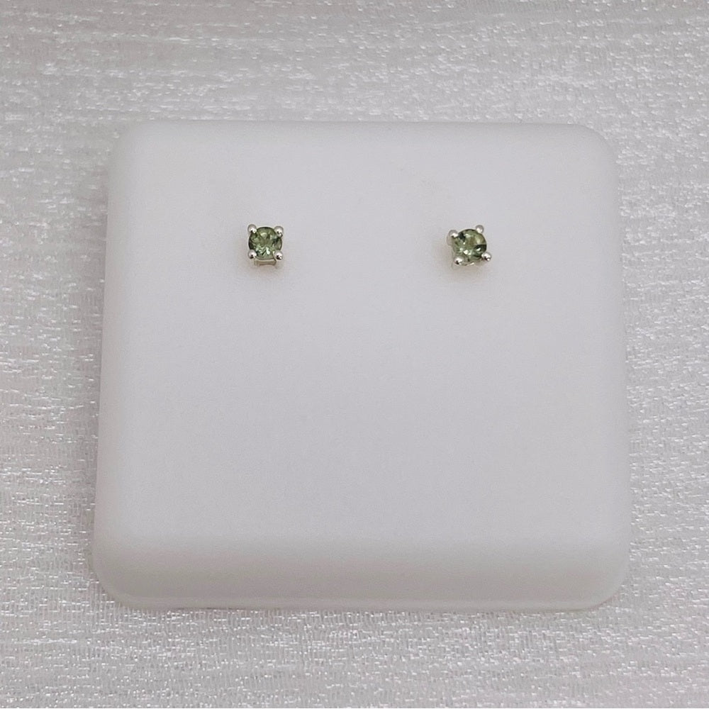 Moldavite S925 Stud Earrings