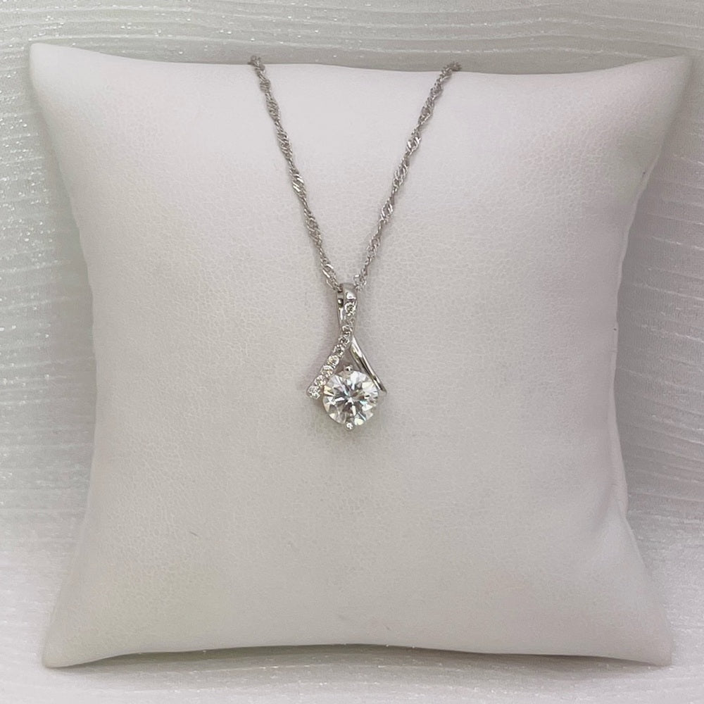 1.0 CT Moissanite Diamond Twisted Chain Necklace