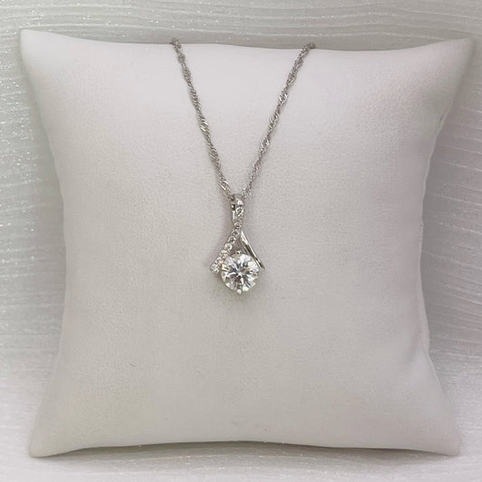 1.0 CT Moissanite Diamond Twisted Chain Necklace