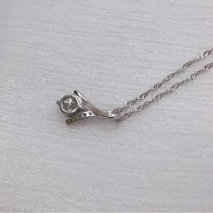 1.0 CT Moissanite Diamond Twisted Chain Necklace