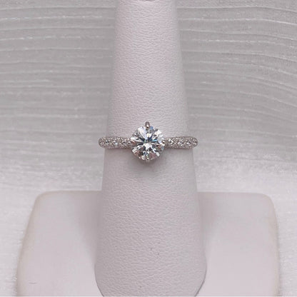 1.0 CT Moissanite Diamond Twist Ring