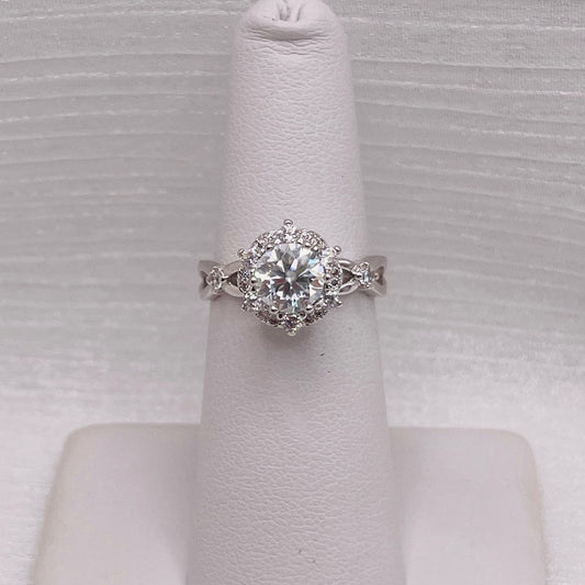 1.0 CT Moissanite Diamond Ring