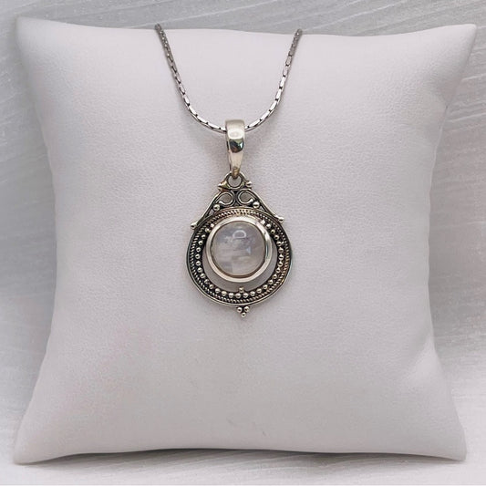 Rainbow Moonstone S925 Pendant