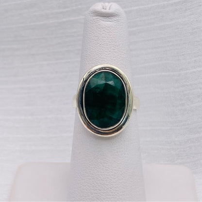 Emerald Oval S925 Ring