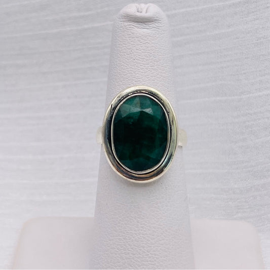 Emerald Oval S925 Ring