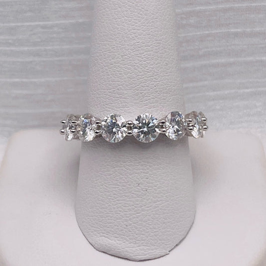 6.3 CT Moissanite Diamond Eternity Ring