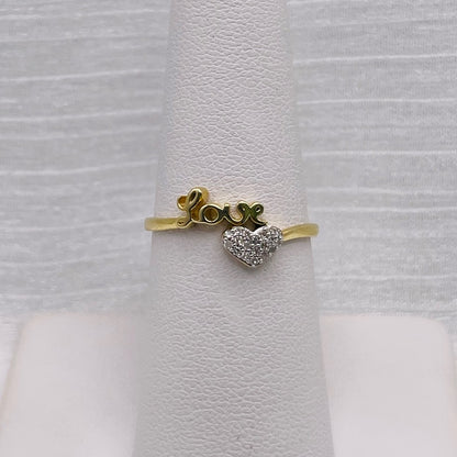 Moissanite Diamond Love Heart Ring