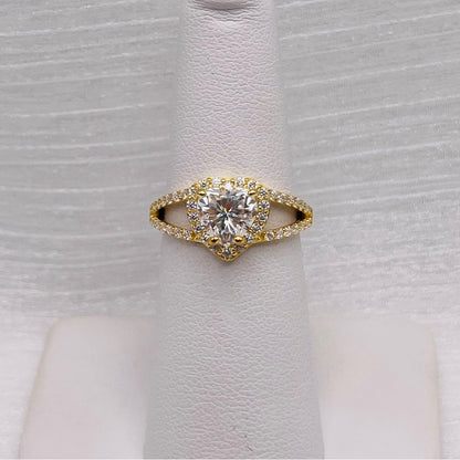 Moissanite Diamond Heart Ring