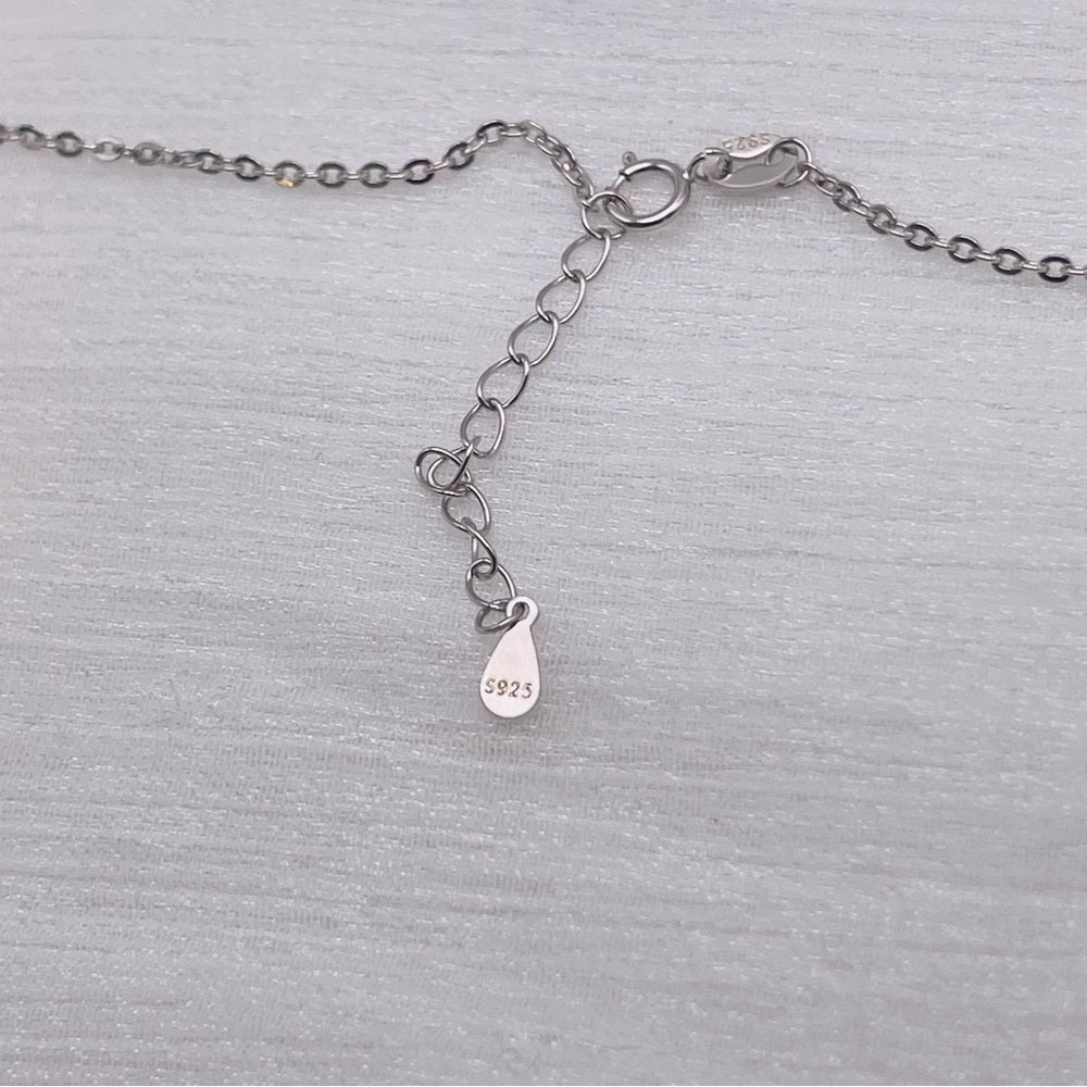 5.0 CT Round Moissanite Diamond Antler Necklace