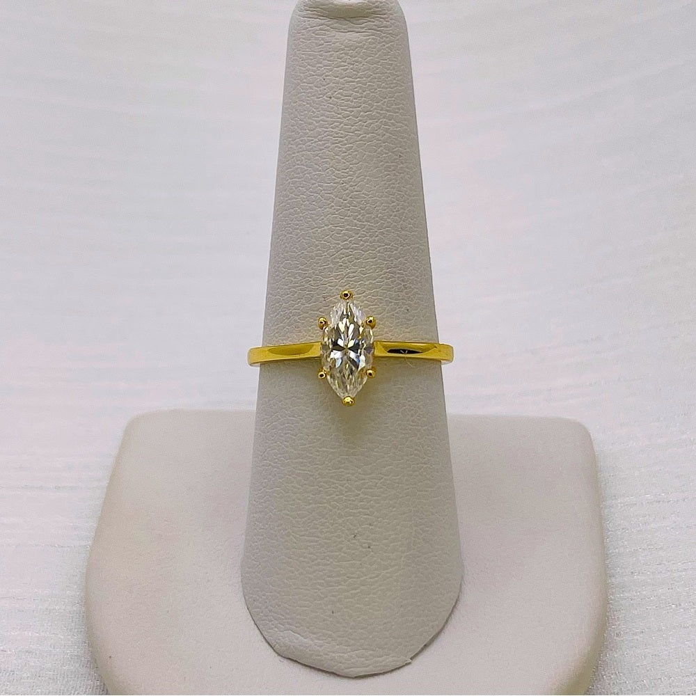 1 CT Moissanite Diamond Marquise Solitaire