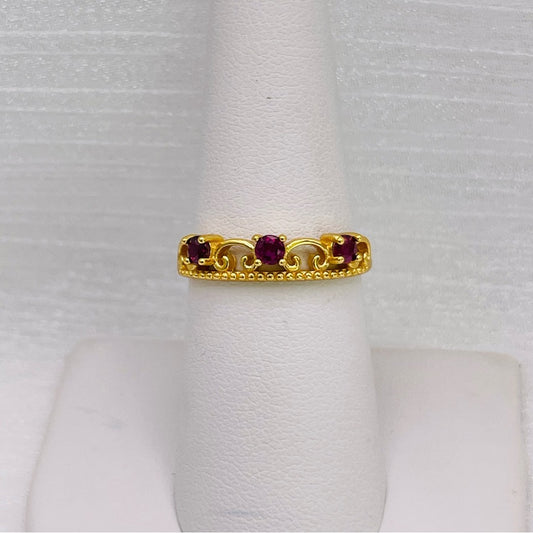 Ruby Crown S925 Ring