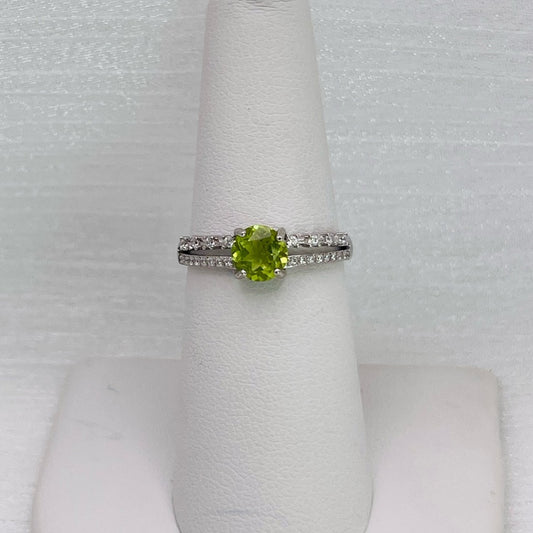 Peridot Double Band S925 Ring