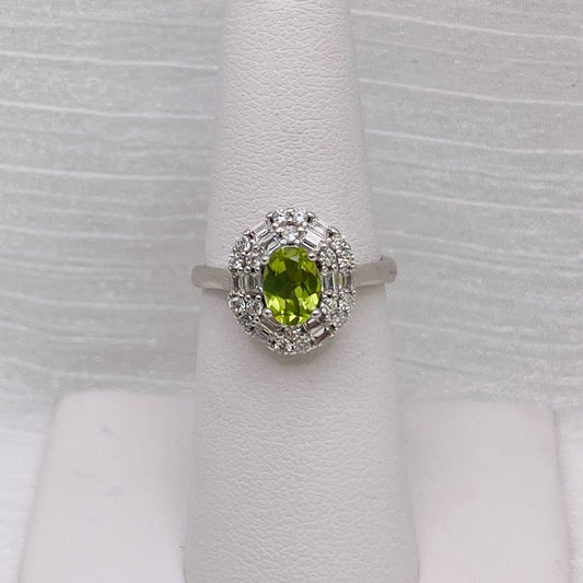 Peridot Oval S925 Ring
