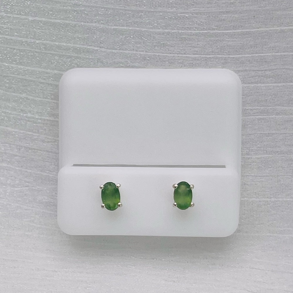Serpentine Oval Stud Earrings