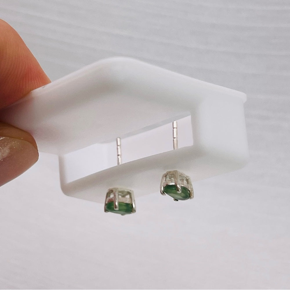 Serpentine Oval Stud Earrings