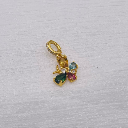 Rainbow Tourmaline S925 Butterfly Pendant