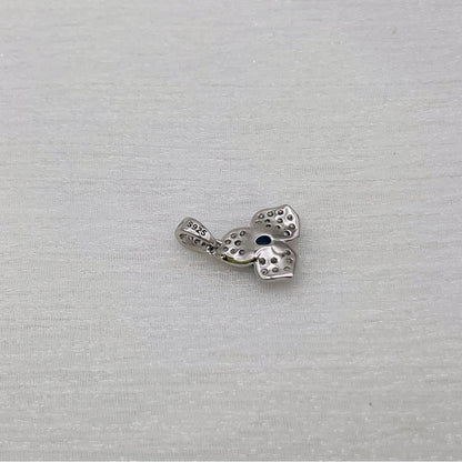 S925 Sapphire Pavé Clover Pendant