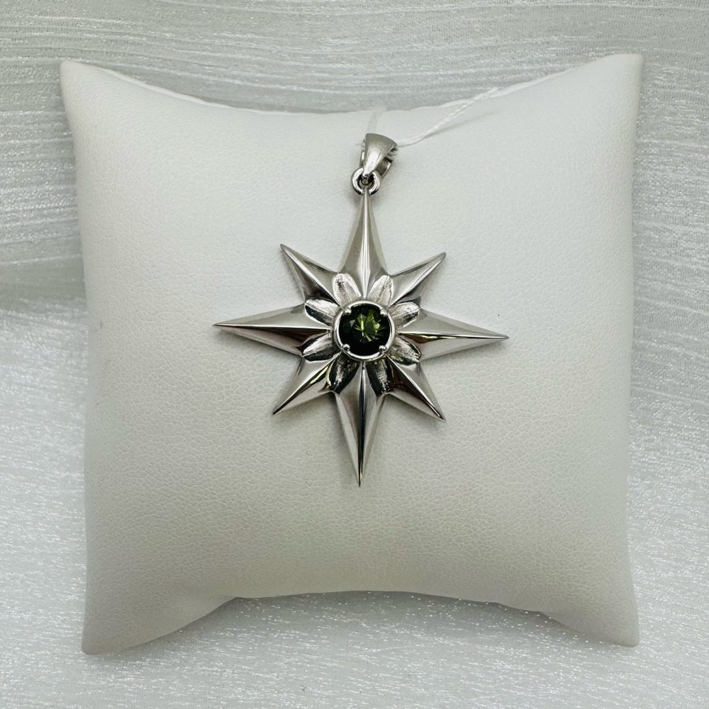 Moldavite S925 Star Pendant