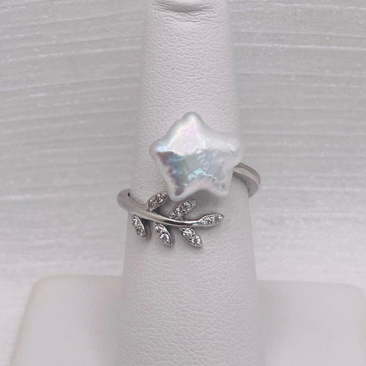 Natural Freshwater Star Pearl Branch Ring