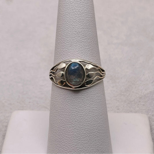 S925 Labradorite Sterling Silver Ring