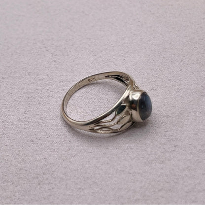 S925 Labradorite Sterling Silver Ring