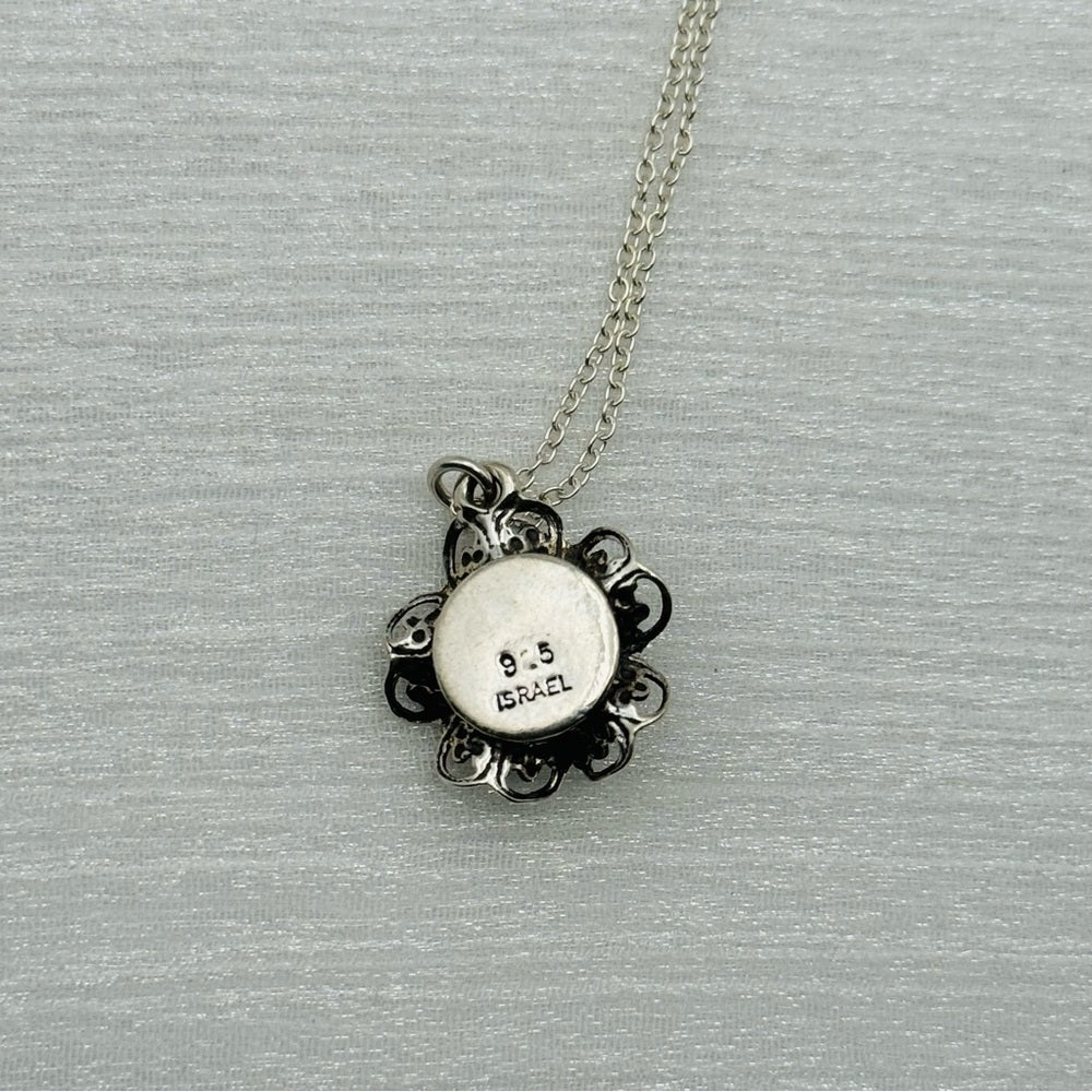 Freshwater Pearl S925 Handmade Flower Necklace