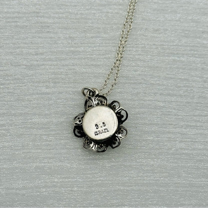 Freshwater Pearl S925 Handmade Flower Necklace