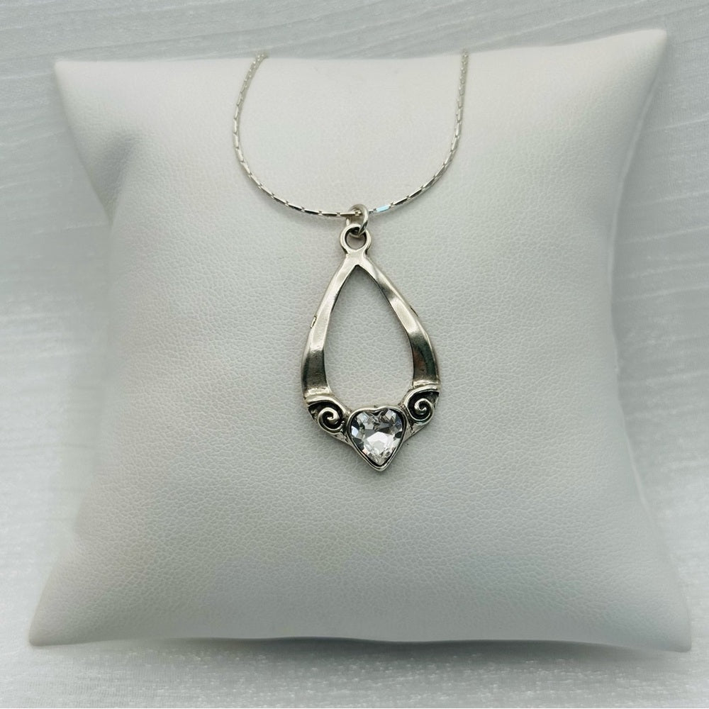 S925 Crystal Heart Handmade Necklace