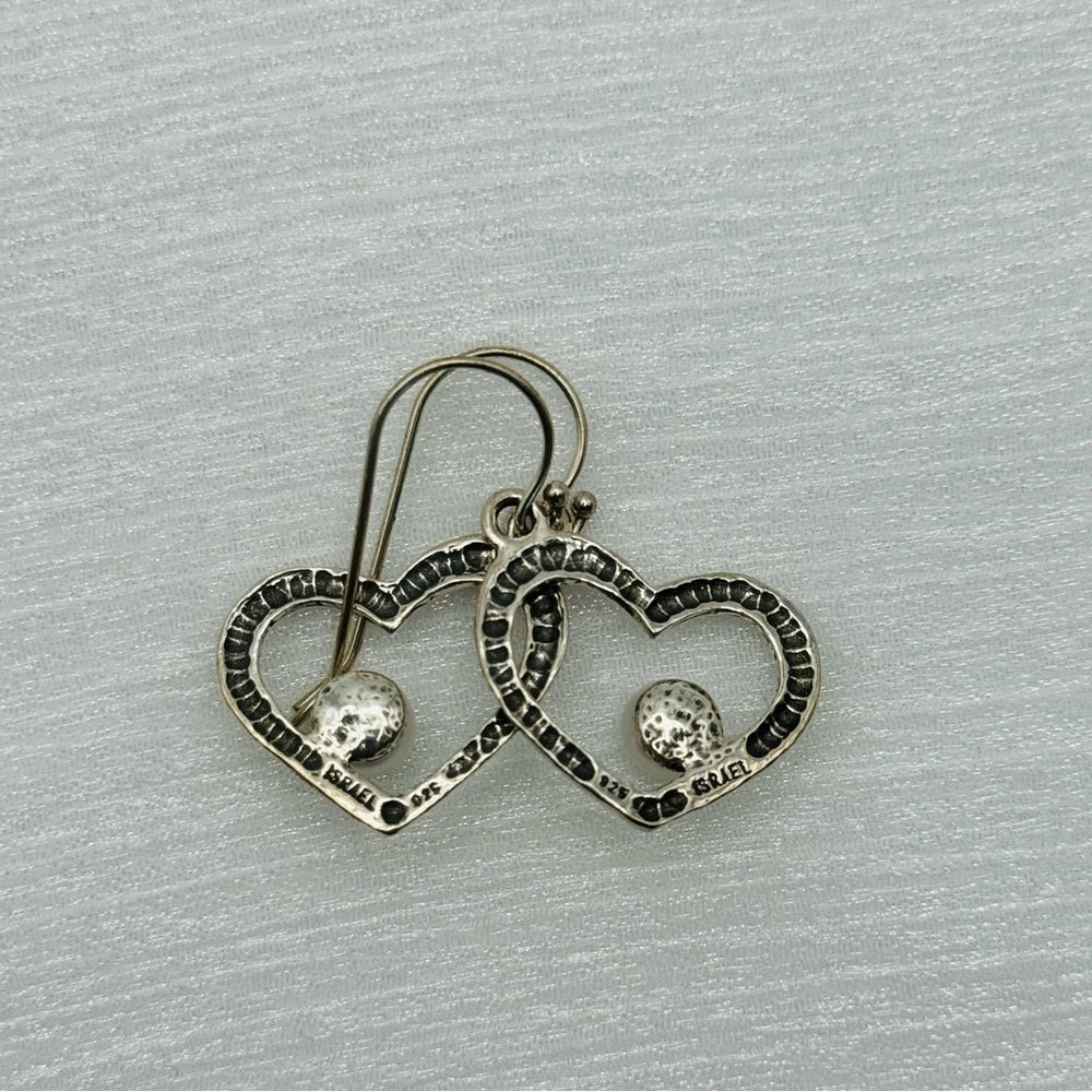 Freshwater Pearl S925 Heart Earrings