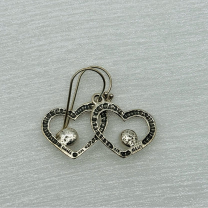 Freshwater Pearl S925 Heart Earrings