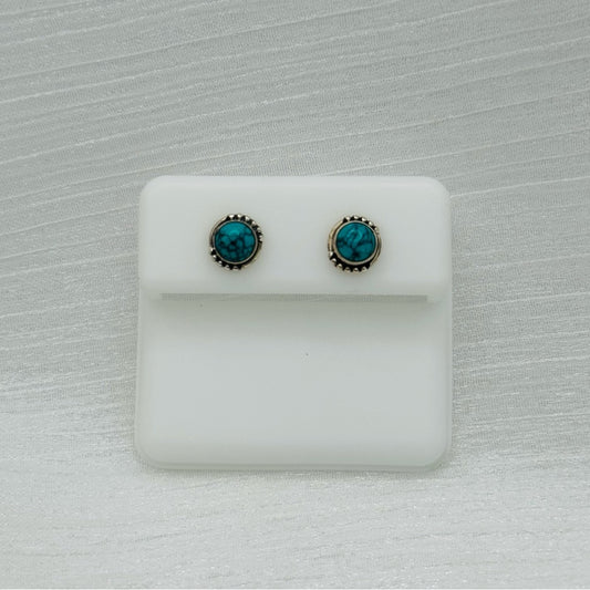 Turquoise S925 Stud Earrings