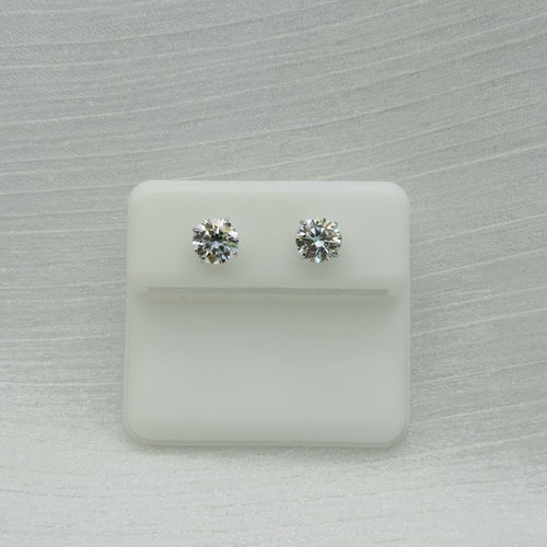 2.8 CT Total Moissanite Solitare Earrings