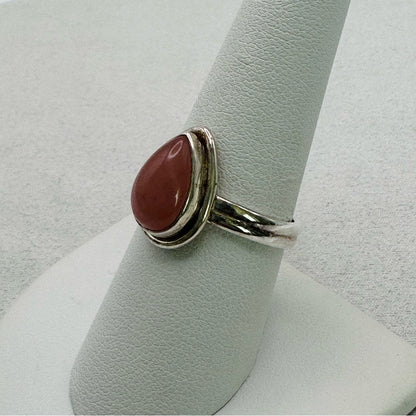 Pink Peruvian Opal Ring