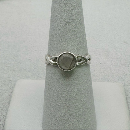 Rainbow Moonstone Infinity Band Ring