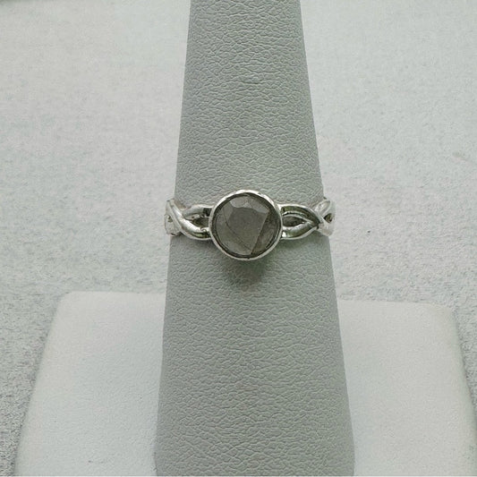 Rainbow Moonstone Infinity Band Ring