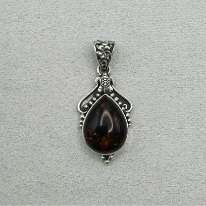 Amber S925 Handmade Pendant