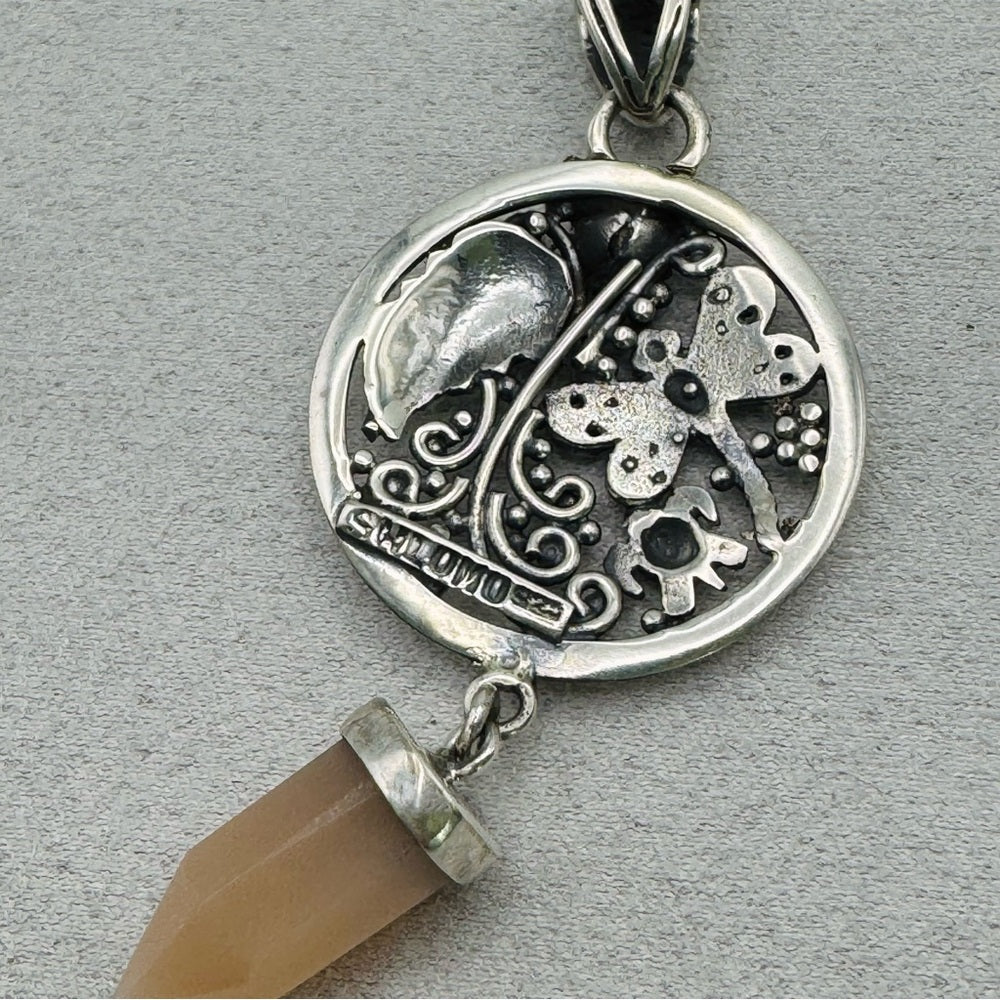 Peach Moonstone S925 Pendant