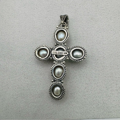 Freshwater Pearl S935 Cross Handmade Pendant