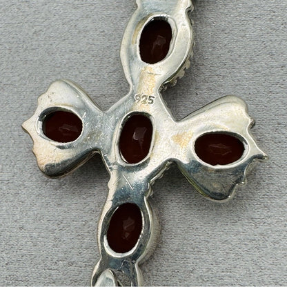 Carnelian S925 Cross Pendant