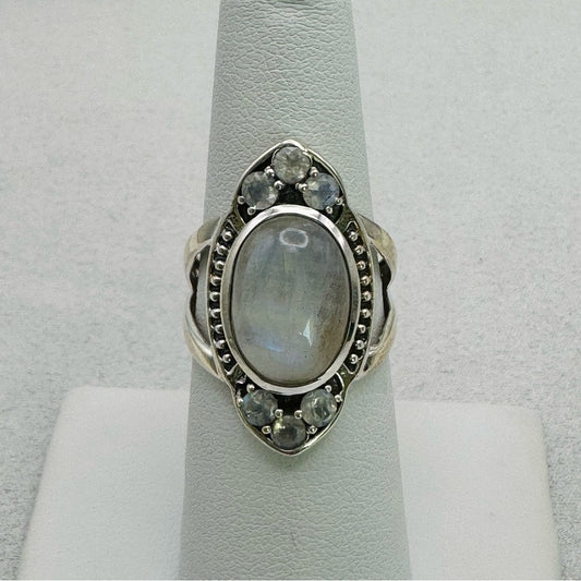 Rainbow Moonstone s925 Ring