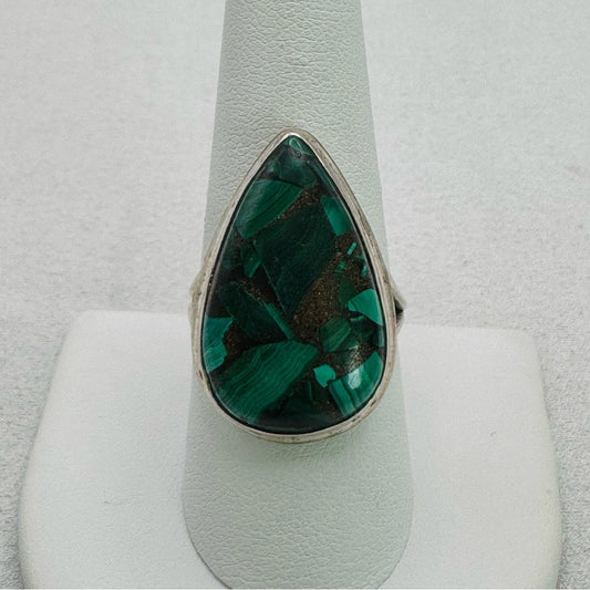 Malachite & Copper Ring