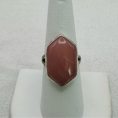 Pink Peruvian Opal Ring