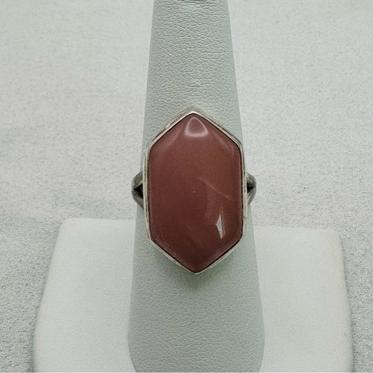 Pink Peruvian Opal Ring