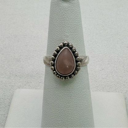 Pink Peruvian Opal Ring