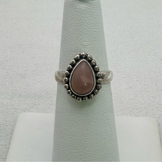 Pink Peruvian Opal Ring
