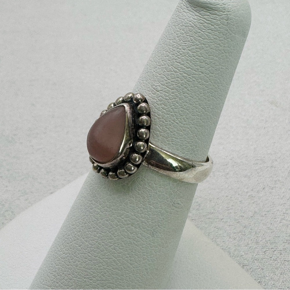 Pink Peruvian Opal Ring