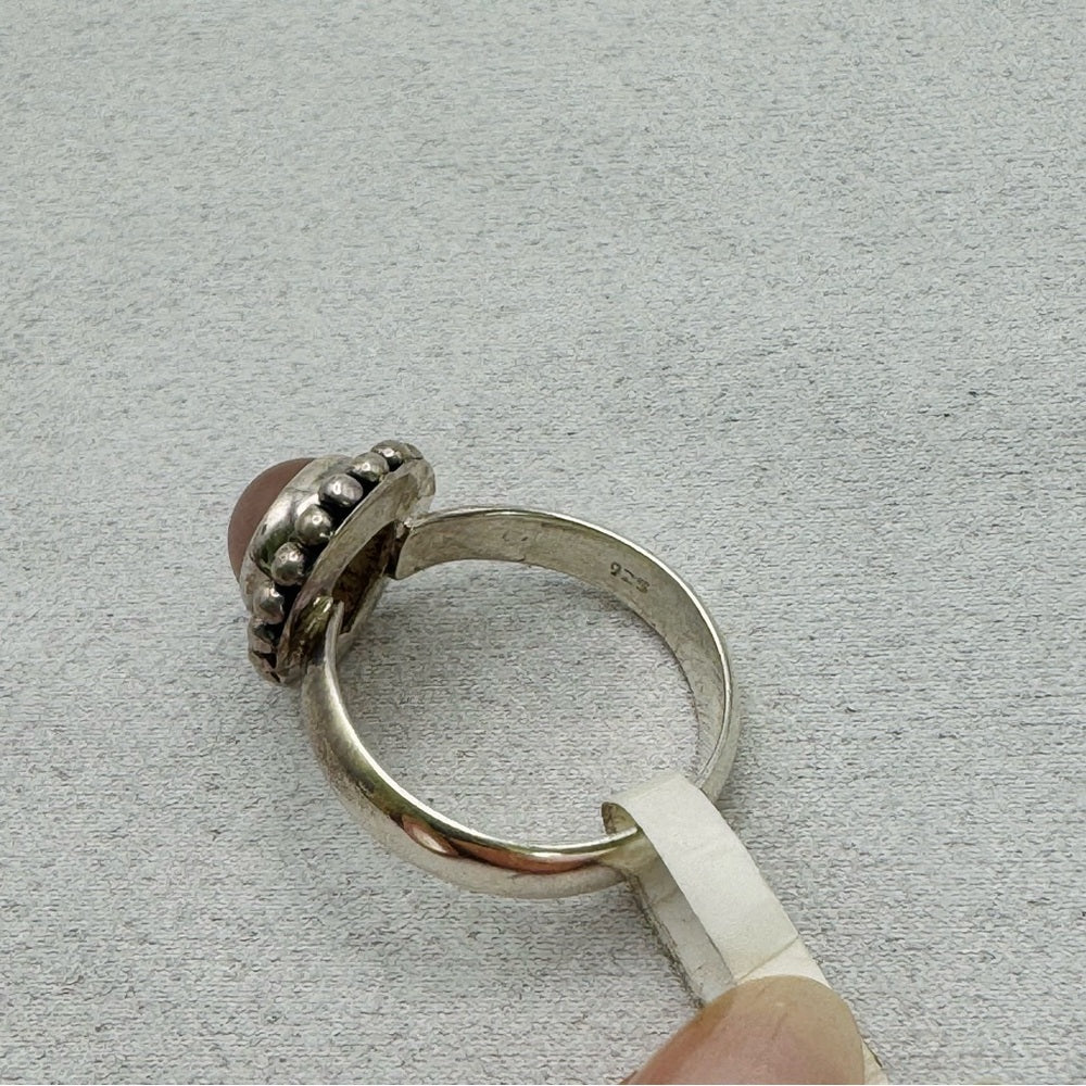 Pink Peruvian Opal Ring