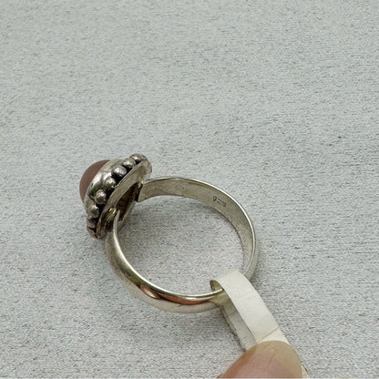 Pink Peruvian Opal Ring