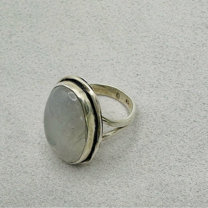 Rainbow Moonstone Ring s925